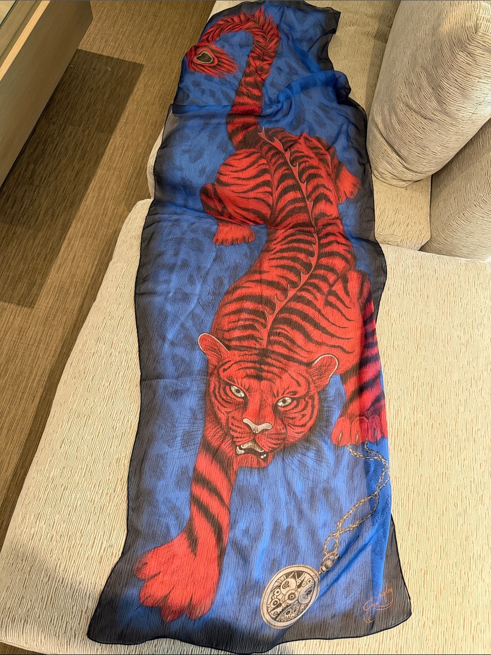 Emma Shipley silk tiger scarf